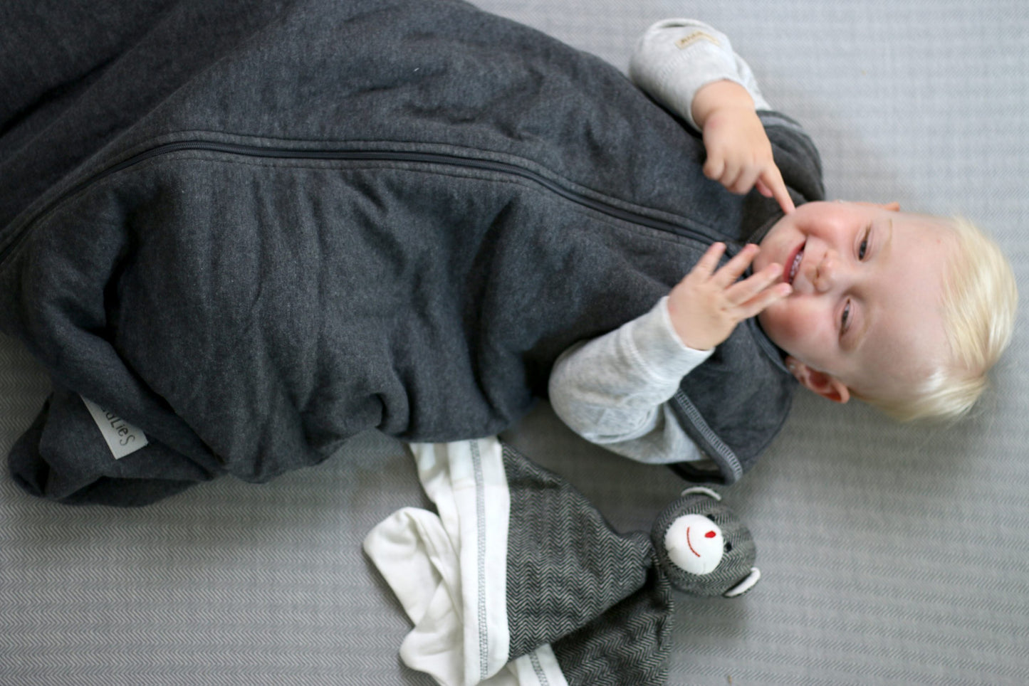 Breathe EZE Collection | Baby Sleep Sack: Charcoal Grey Fleck