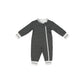Cottage Collection | Baby Organic Cotton Playsuit: Bear Black