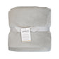 Flannel Sherpa Blanket: Light Grey