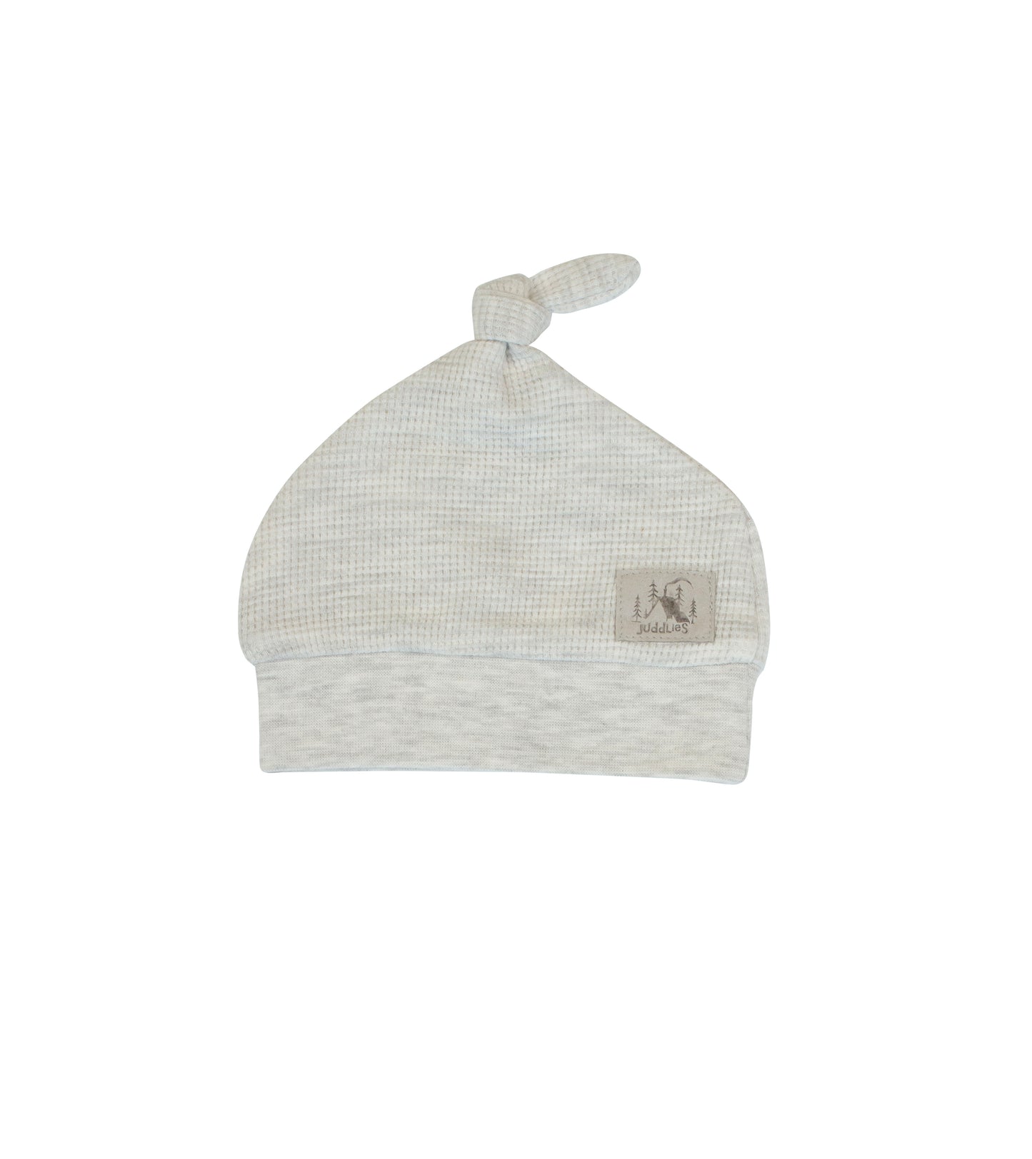 Mini Waffle Collection | Newborn Baby Hat: Light Grey