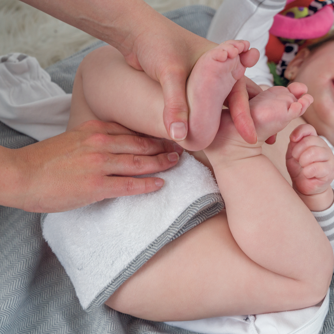 Bamboo Collection | Bamboo Baby Bum Cloths (3-pk): White & Driftwood Grey