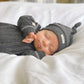 Breathe EZE Collection | Newborn Baby Hat: Charcoal Grey Fleck