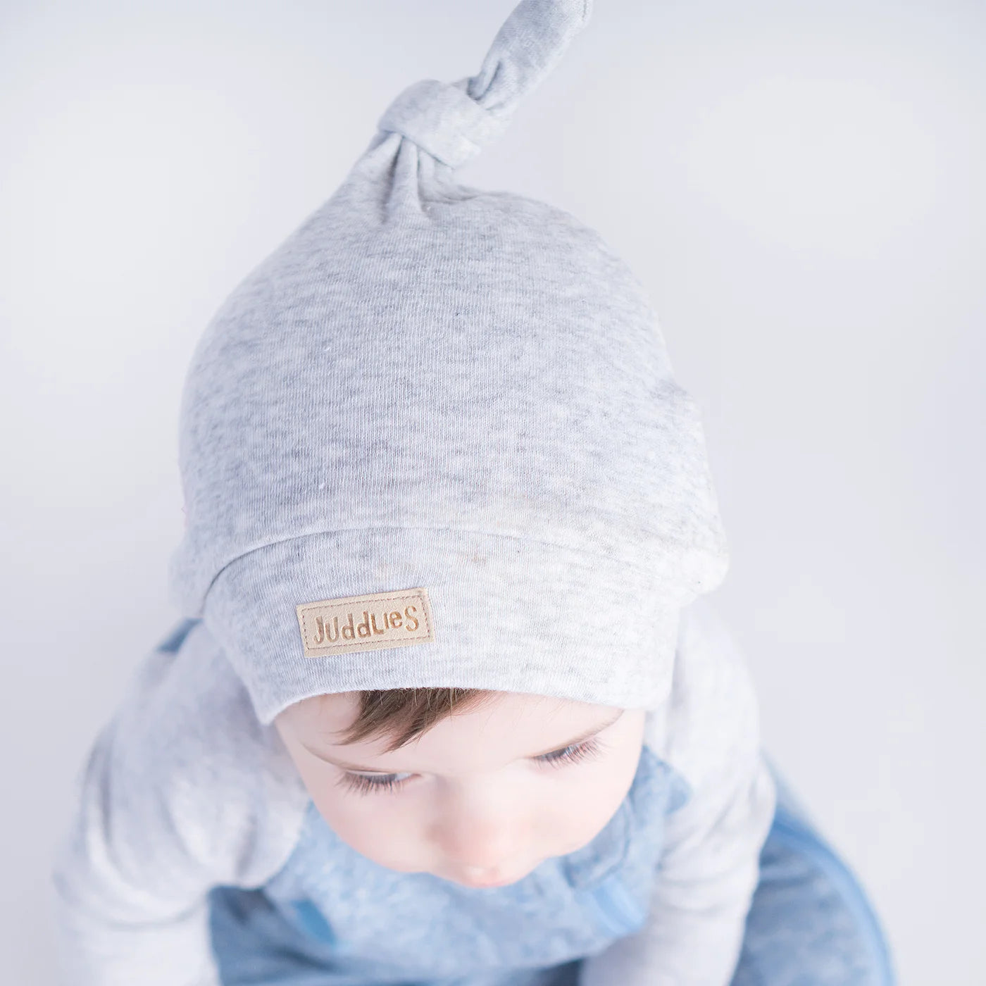 Breathe EZE Collection | Newborn Baby Hat: Light Grey Fleck