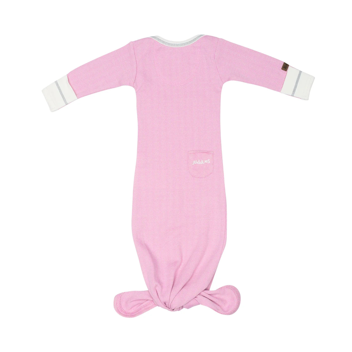 Cottage Collection | Baby Organic Cotton Knotted Nightgowns: Sunset Pink