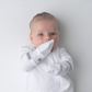 Essentials Collection | Newborn Baby Organic Cotton Scratch Mitts (2-pk): White