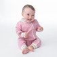 Cottage Collection | Baby Organic Cotton Playsuit: Sunset Pink