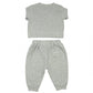 Breathe EZE Collection | Baby Two-Piece Jogger Set: Light Grey Fleck