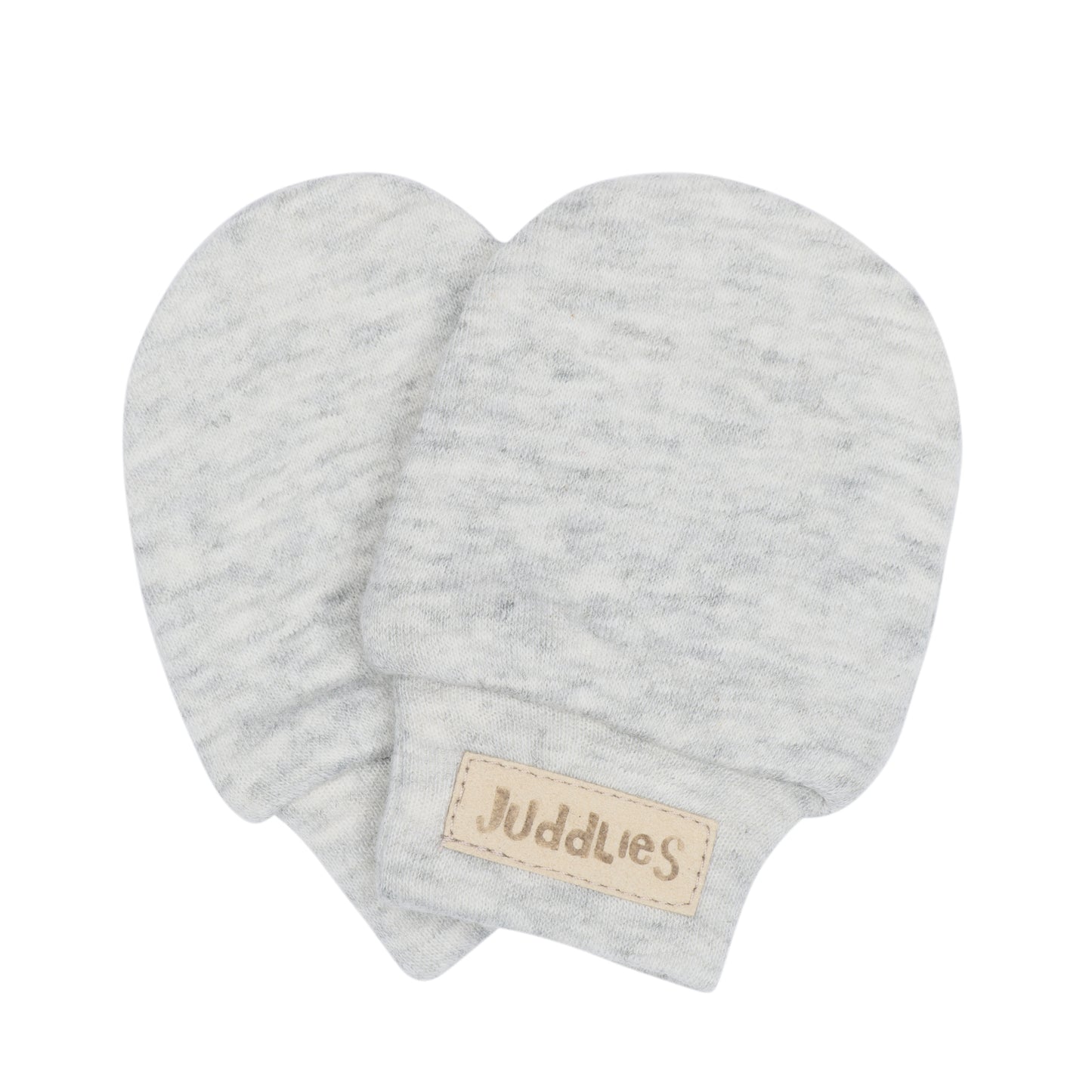 Breathe EZE Collection | Newborn Baby Scratch Mitts: Light Grey Fleck