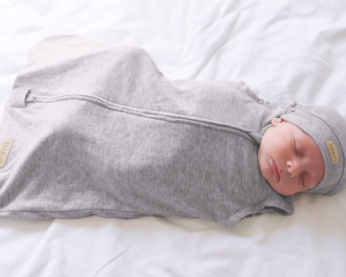 Breathe EZE Collection | Baby Dream Swaddle: Grey Fleck