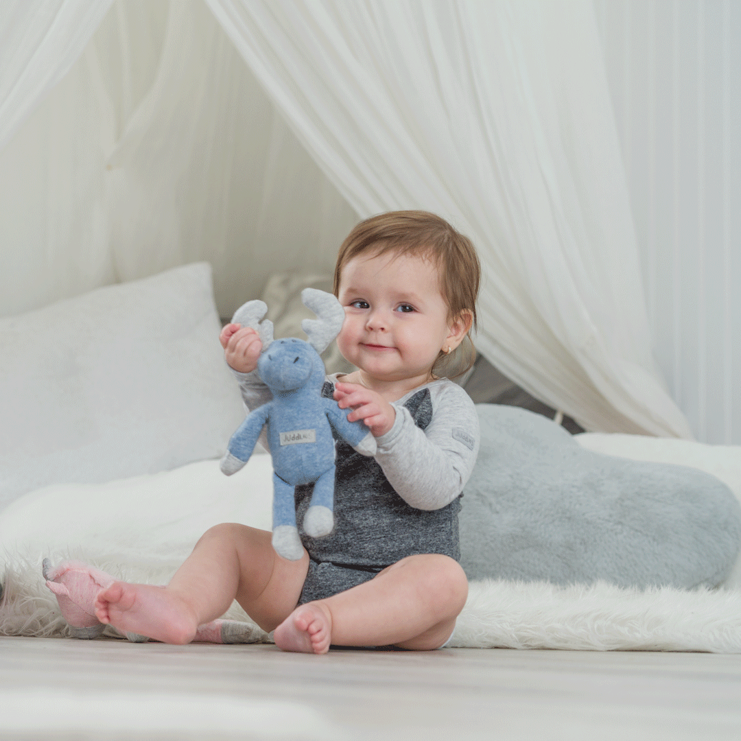 Raglan Collection | Baby Organic Cotton Long Sleeve Onesie: Graph Black