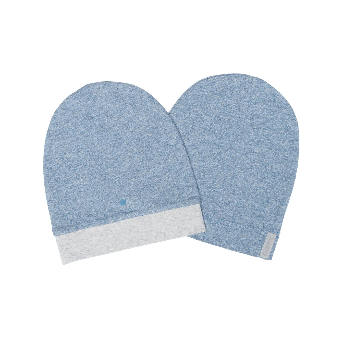 Raglan Collection | Baby Organic Cotton Slouchy Hats (2-pk): Denim Blue