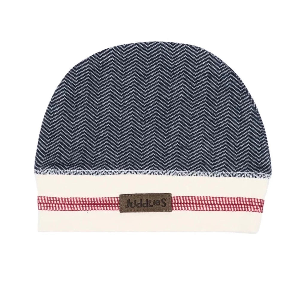 Cottage Collection | Baby Organic Cotton Beanie Hat: Lake Blue