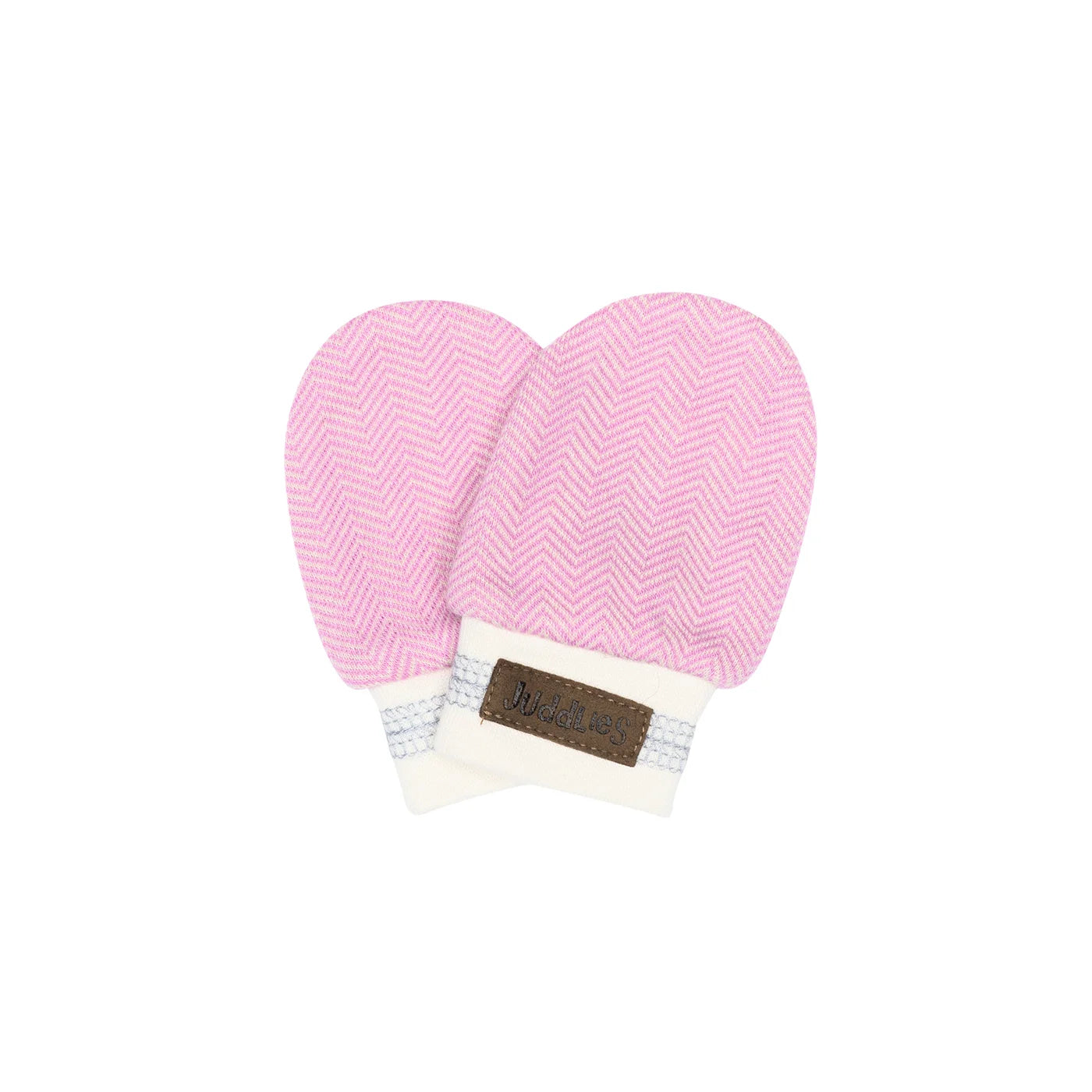 Cottage Collection | Newborn Baby Organic Cotton Scratch Mitts: Sunset Pink