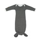 Cottage Collection | Baby Organic Cotton Knotted Nightgowns: Bear Black