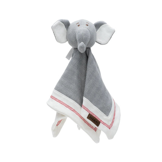 Cottage Collection | Baby Organic Cotton Security Blanket Lovey: Elephant