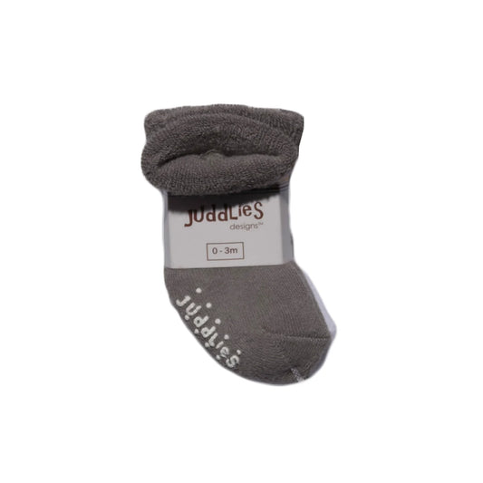 Infant Socks 2 pk: Grey & White