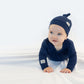 Quilted Collection | Newborn Baby Hat: Midnight