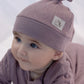 Quilted Collection | Newborn Baby Hat: Mauve