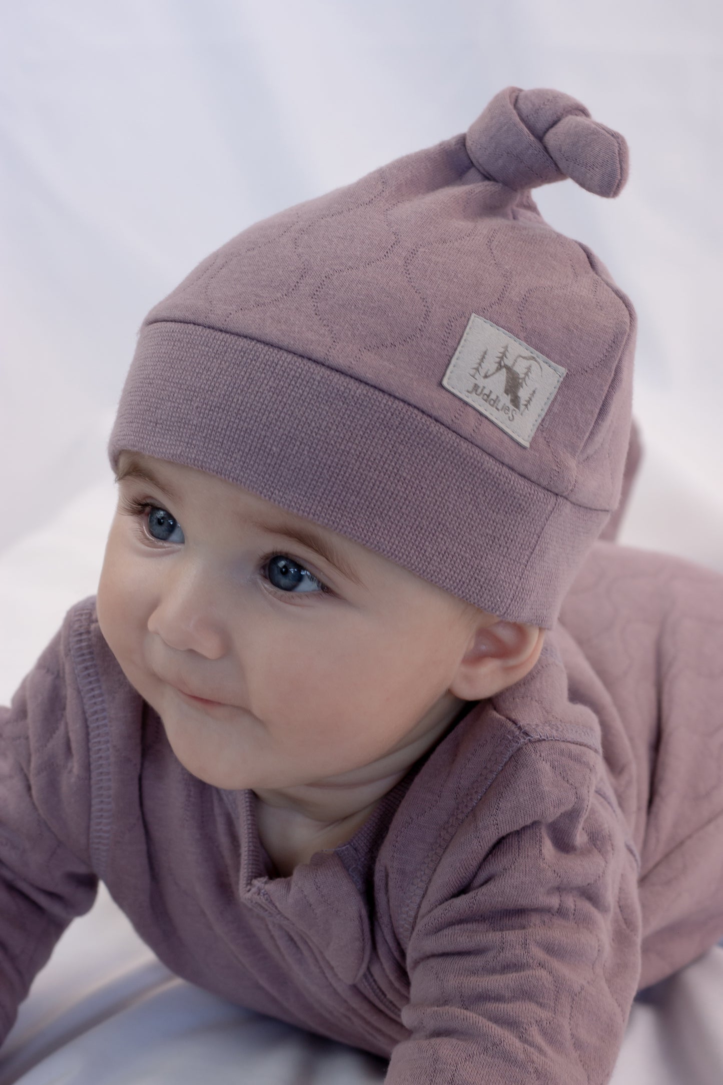 Quilted Collection | Newborn Baby Hat: Mauve