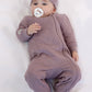 Quilted Collection | Baby Footed Two-Way Zipper Sleeper: Mauve