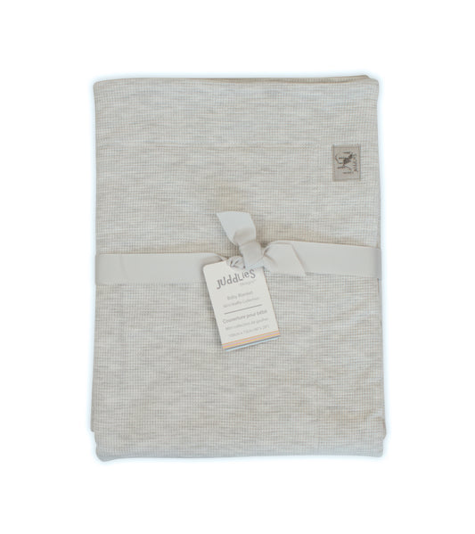 Mini Waffle Collection | Baby Blanket: Light Grey