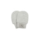 Mini Waffle Collection | Newborn Baby Scratch Mitts: Light Grey