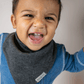 Breathe EZE Collection | Baby Bandana Bibs (Set of 2): Light Grey Fleck & Charcoal Fleck