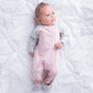 Raglan Collection | Baby Organic Cotton Playsuit: Dogwood Pink