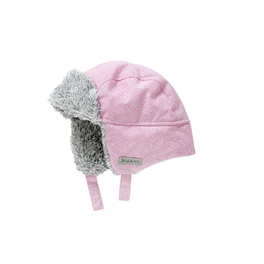 Baby WInter Hat: Salt & Pepper Pink