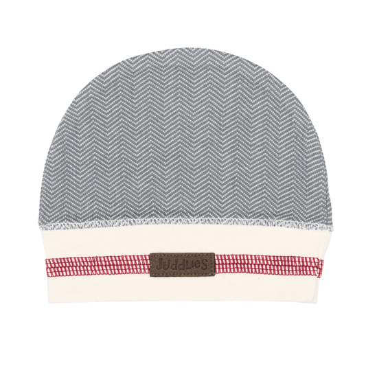 Cottage Collection | Baby Organic Cotton Beanie Hat: Driftwood Grey