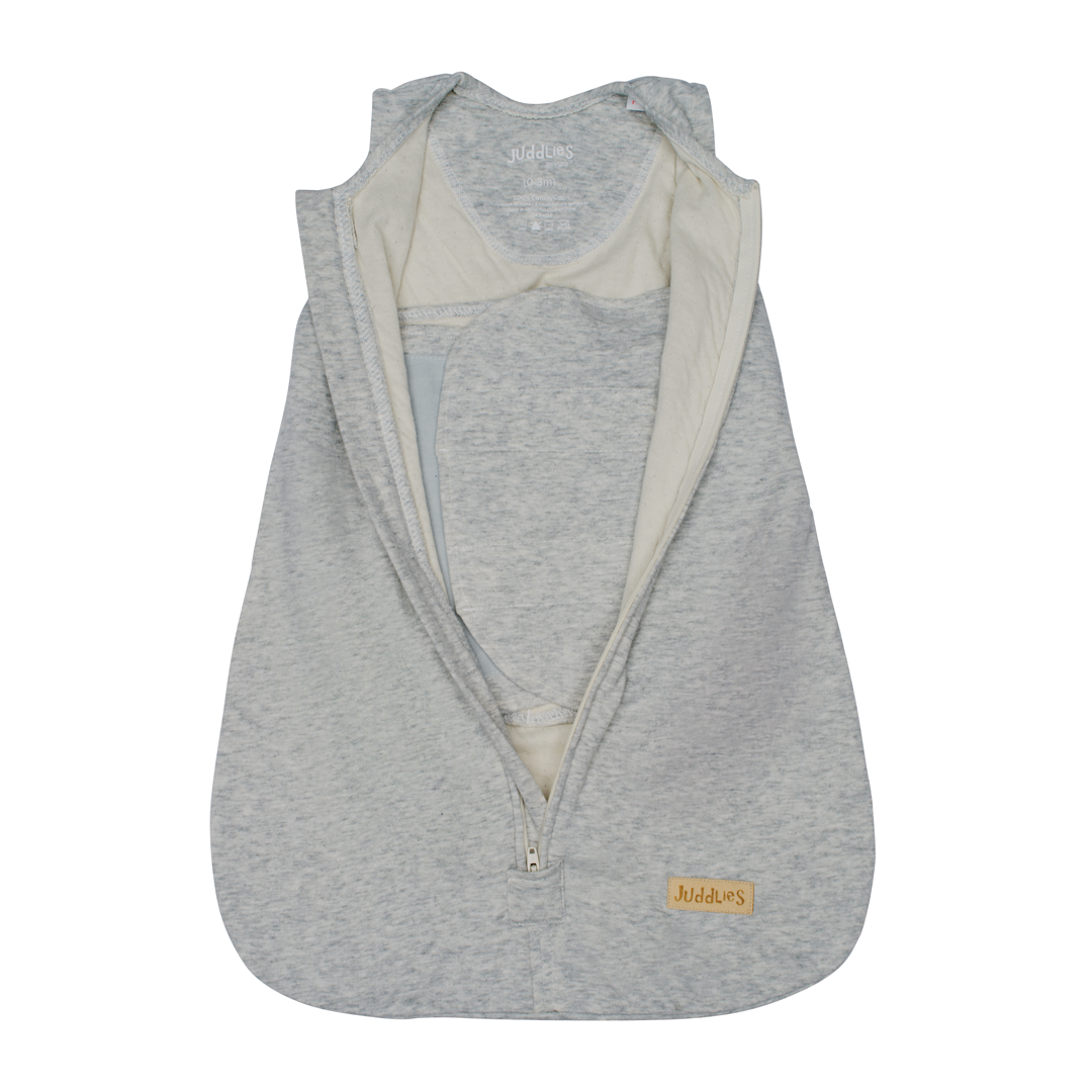 Breathe EZE Collection | Baby Dream Swaddle: Grey Fleck