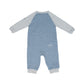 Raglan Collection | Baby Organic Cotton Playsuit: Denim Blue