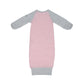Raglan Collection | Baby Organic Cotton Night Gown: Dogwood Pink