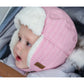 Baby WInter Hat: Herringbone Pink