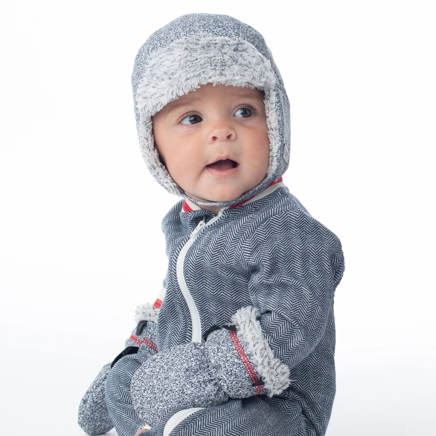 Baby WInter Hat: Salt & Pepper Grey