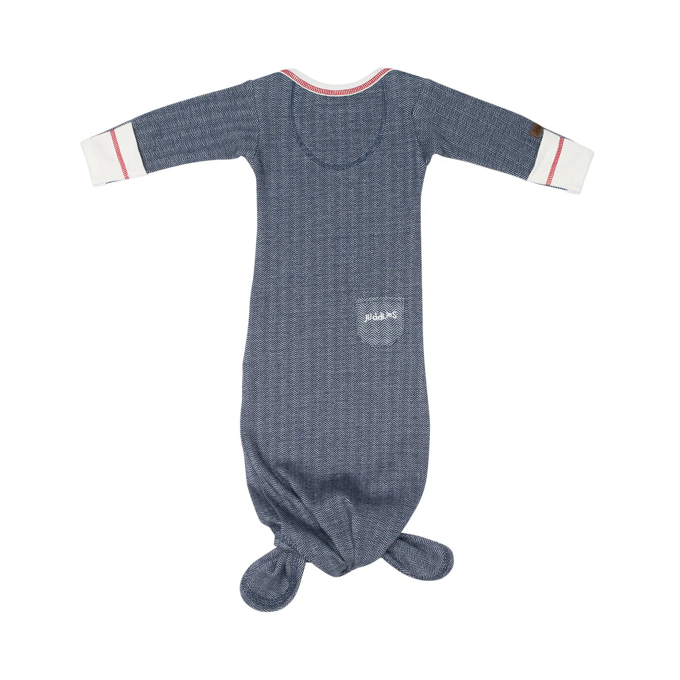 Cottage Collection | Baby Organic Cotton Knotted Nightgowns: Lake Blue