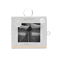 Raglan Collection | Baby Organic Cotton Slippers: Graphite Black