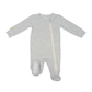 Breathe EZE Collection | Baby Footed Two-Way Zipper Sleeper: Light Grey Fleck
