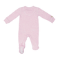 Breathe EZE Collection | Baby Footed Two-Way Zipper Sleeper: Pink Fleck